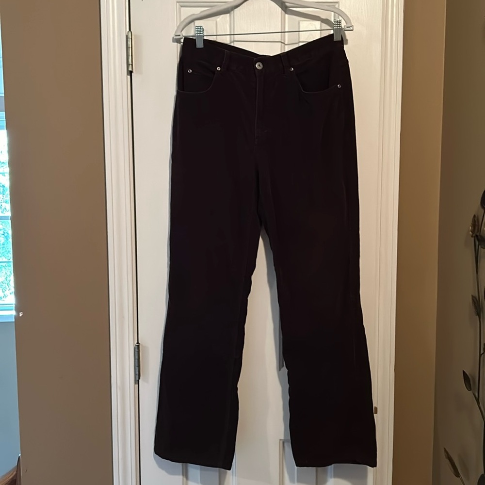 Liz Claiborne bootcut chocolate brown corduroy pants size 10
